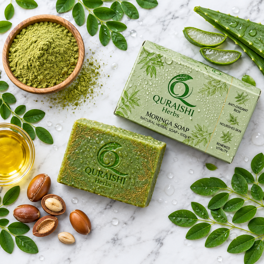 Moringa Soap Top View